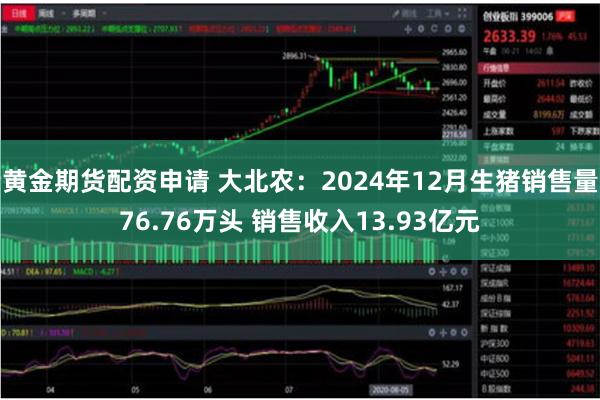 黄金期货配资申请 大北农：2024年12月生猪销售量76.76万头 销售收入13.93亿元