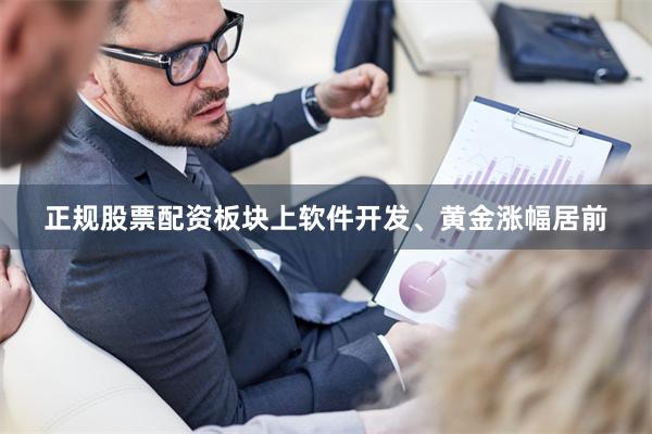 正规股票配资板块上软件开发、黄金涨幅居前